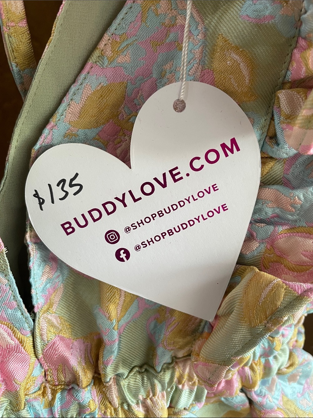 Buddy Love Hudson Womens Mini Dress Floral Chasing Rainbows Lined - Picture 5 of 5